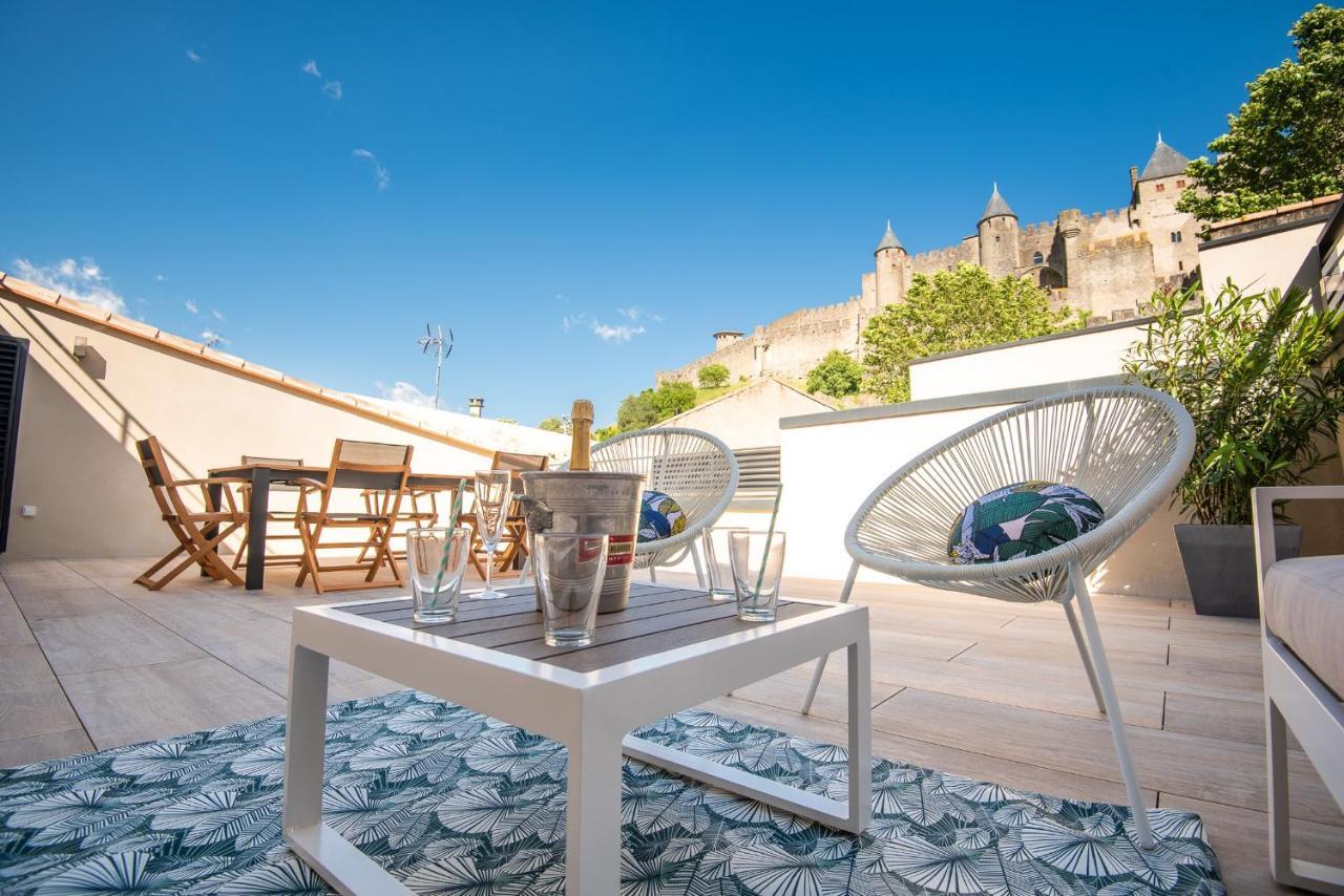 La Terrasse De La Tour Pinte. Apartment Carcassonne Exterior photo
